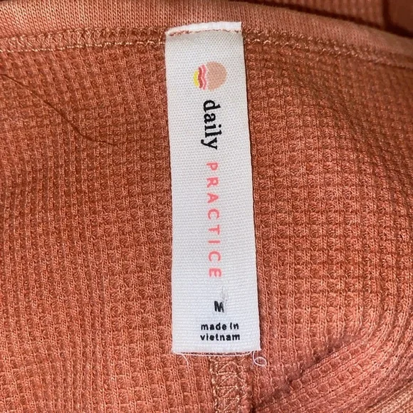 Daily Practice Snap Front Waffle Midi Dress - Picture 4 of 6